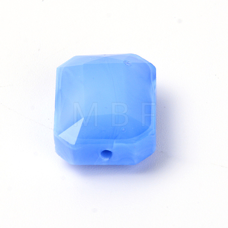Opaque Solid Color Glass Beads GLAA-WH0025-58H-1