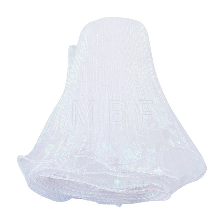 5 Yards Polyester Ruffled Ribbon OCOR-TA0004-06G-1