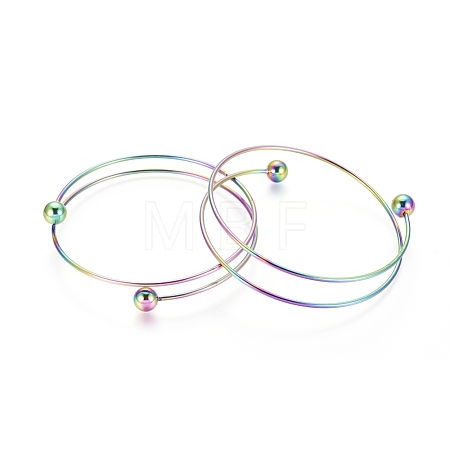 Ion Plating(IP) 304 Stainless Steel Bangles Making MAK-K019-01M-1