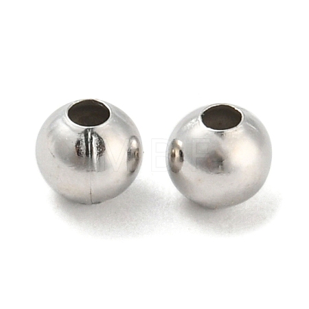 Brass Smooth Round Beads EC400-2-1