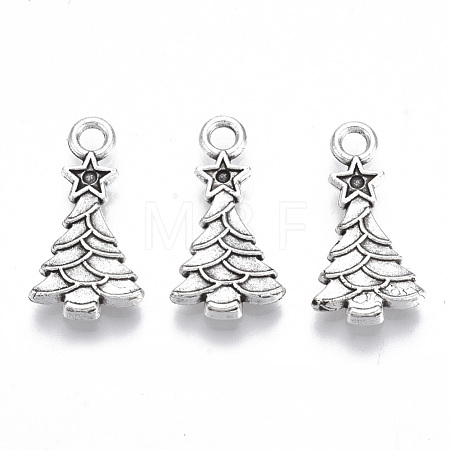 Tibetan Style Alloy Pendants X-TIBE-N010-28AS-RS-1