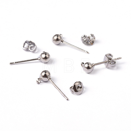 Brass Post Earring Findings EC593-1
