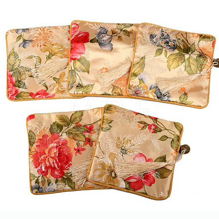 Retro Square Cloth Zipper Pouches CON-PW0001-095I-1