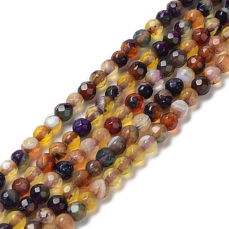 Natural Agate Beads Strands G-Q1000-01A-1