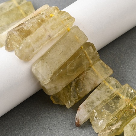 Natural Lemon Quartz(Heated) Beads Strands G-S386-D20-1
