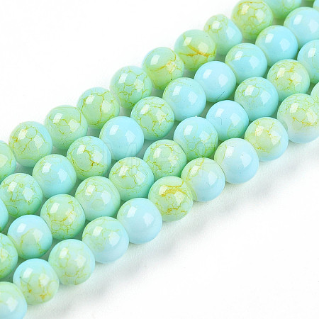 Baking Paint Glass Beads X1-DGLA-N003-4mm-C04-1