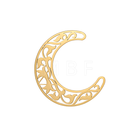 304 Stainless Steel Filigree Joiners STAS-OY007-03G-1