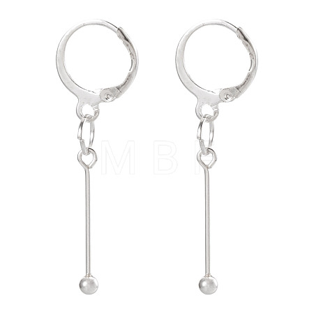 Brass Leverback Earring Findings EJEW-TAC00033-1