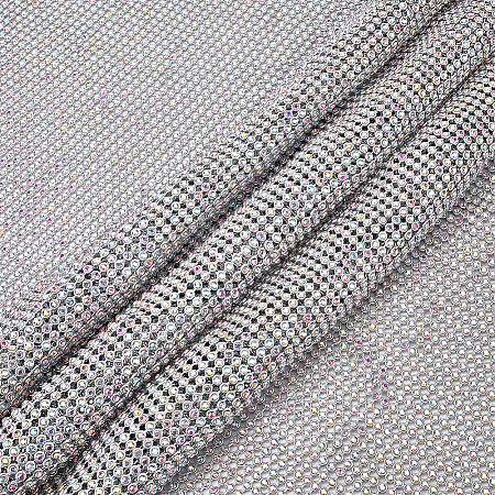 Aluminum Rhinestone Mesh Beaded Trim DIY-WH0750-412C-1