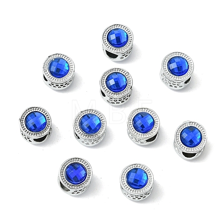 Alloy Acrylic European Beads FIND-YWC0011-04C-1