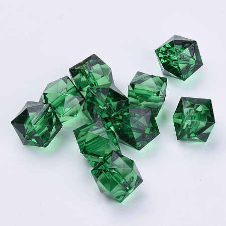 Transparent Acrylic Beads X-TACR-Q259-6mm-V17-1
