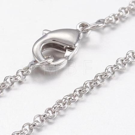 Brass Chain Necklaces MAK-L009-10P-1