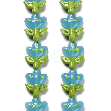 Handmade Lampwork Beads Strands LAMP-A005-03B-1