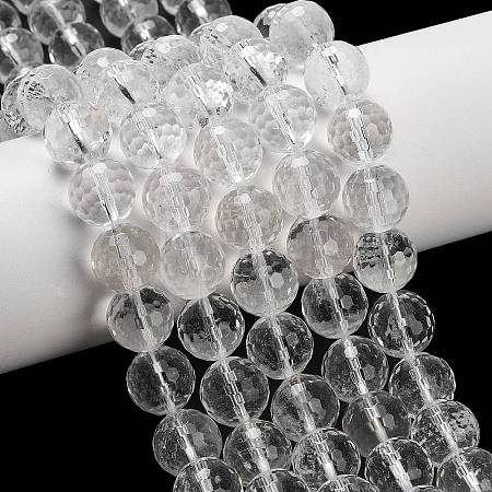 Natural Quartz Crystal Beads Strands G-C280-B14-12mm-1