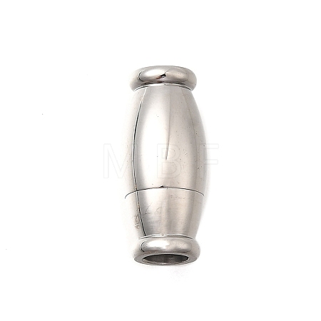 Barrel 304 Stainless Steel Magnetic Clasps STAS-D382-03B-P-1