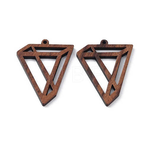 Walnut Wood Laser Cut Pendants WOOD-Q051-03B-1