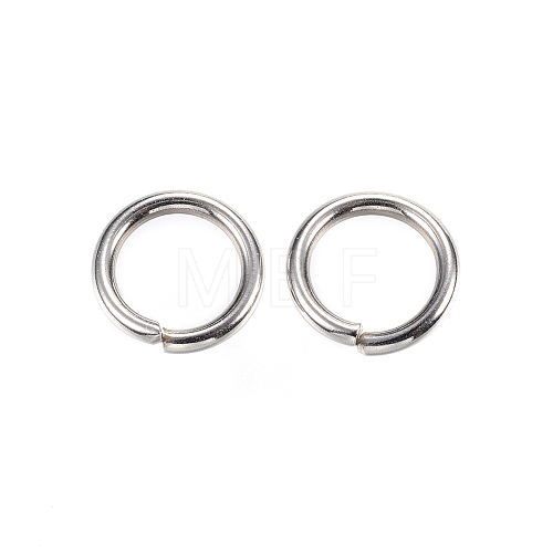 304 Stainless Steel Open Jump Rings X-STAS-D448-093P-10mm-1