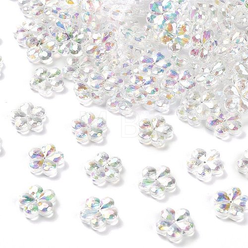 Transaparent Acrylic Beads PACR-H004-01A-1