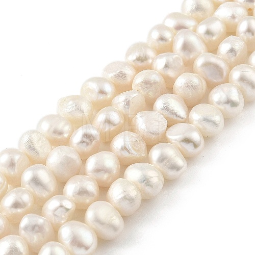 Natural Cultured Freshwater Pearl Beads Strands PEAR-A006-07E-1