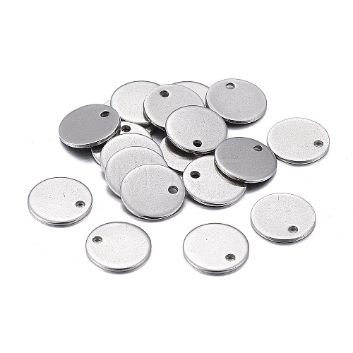 Non-Tarnish 201 Stainless Steel Charms STAS-F255-043P-10mm-1