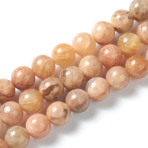 Natural Sunstone Beads Strands G-M373-01A-1