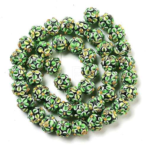 Handmade Lampwork Beads Strands LAMP-N021-015A-10-1