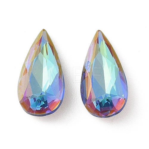 Glass Rhinestone Cabochons RGLA-L029-04B-BBLA-1