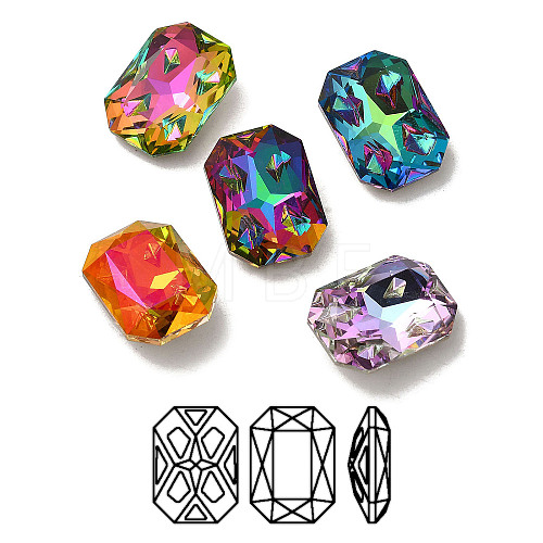 K9 Glass Rhinestone Cabochons RGLA-P036-08A-M-1