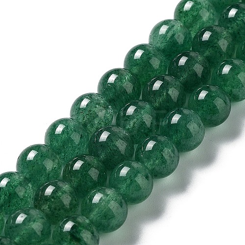 Natural Green Strawberry Quartz Beads Strands G-F756-A01-02-1