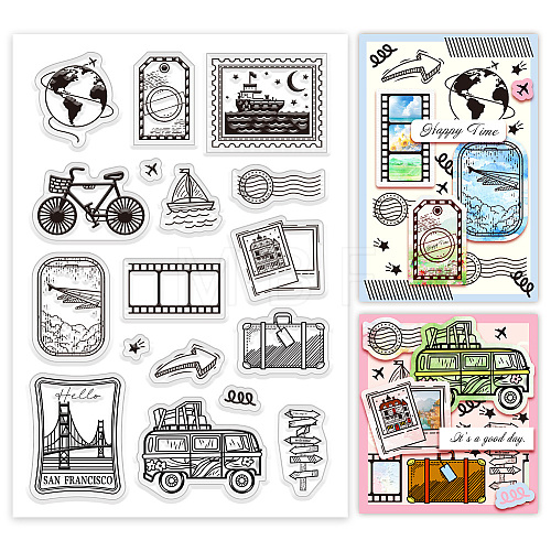 Custom PVC Plastic Clear Stamps DIY-WH0448-0337-1