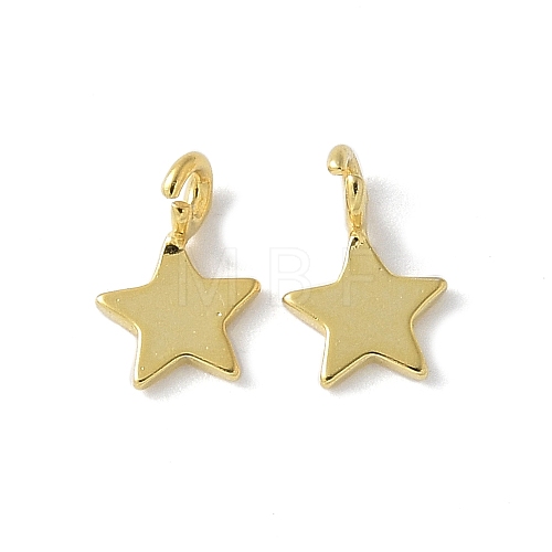 925 Sterling Silver Star Charms STER-M099-04G-1