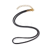 Eco-Friendly Korean Waxed Braided Polyester Cord Necklace Making NJEW-JN04502-2