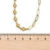 Saint Patrick's Day 304 Stainless Steel Clover Link Chain and Paperclip Chain Necklaces for Women NJEW-JN06171-3