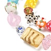 Handmade Mixed Styles Lampwork & Glass Beads LAMP-G170-03-4