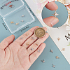 20Pcs 2 Colors Brass Clear Cubic Zirconia Charms FIND-BBC0002-16-3