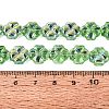 Baking Paint Electroplate Transparent Glass Beads Strands EGLA-Q136-04A-10-4