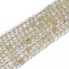 Natural Gold Rutilated Quartz Beads Strands G-F596-25B-3mm-1