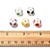 20Pcs 5 Colors Handmade Porcelain Beads PORC-FS0001-19-5