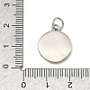 Textured 304 Stainless Steel Pendants STAS-A140-02P-2-3