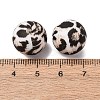 Food Grade Eco-Friendly Printed Silicone Beads SIL-A013-01A-12-3