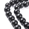 Natural Obsidian Beads Strands X-G-G099-14mm-24-2