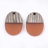 Resin & Wenge Wood Pendants RESI-T023-01K-1-2