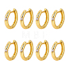  4 Pairs Clear Cubic Zirconia Hoop Earring EJEW-NB0001-11G-1