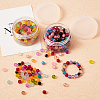 Transparent Frosted Glass Beads and Two Tone Crackle Glass Beads FGLA-CD0001-01-9