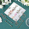 10Pcs Alloy Keychain Clasps KEYC-SC0001-79A-3