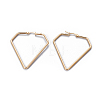 201 Stainless Steel Angular Hoop Earrings EJEW-F219-06B-G-1