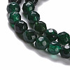 Natural Green Onyx Agate Bead Strands G-G882-4mm-A01-5