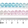 Transparent Painted Glass Beads Strands X1-DGLA-A034-T8mm-A21-3