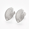 Non-Tarnish 304 Stainless Steel Stud Earring Findings STAS-S079-70B-2