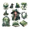 20Pcs 10 Styles Witch Theme PET Self Adhesive Decorative Stickers PW-WG64482-03-1